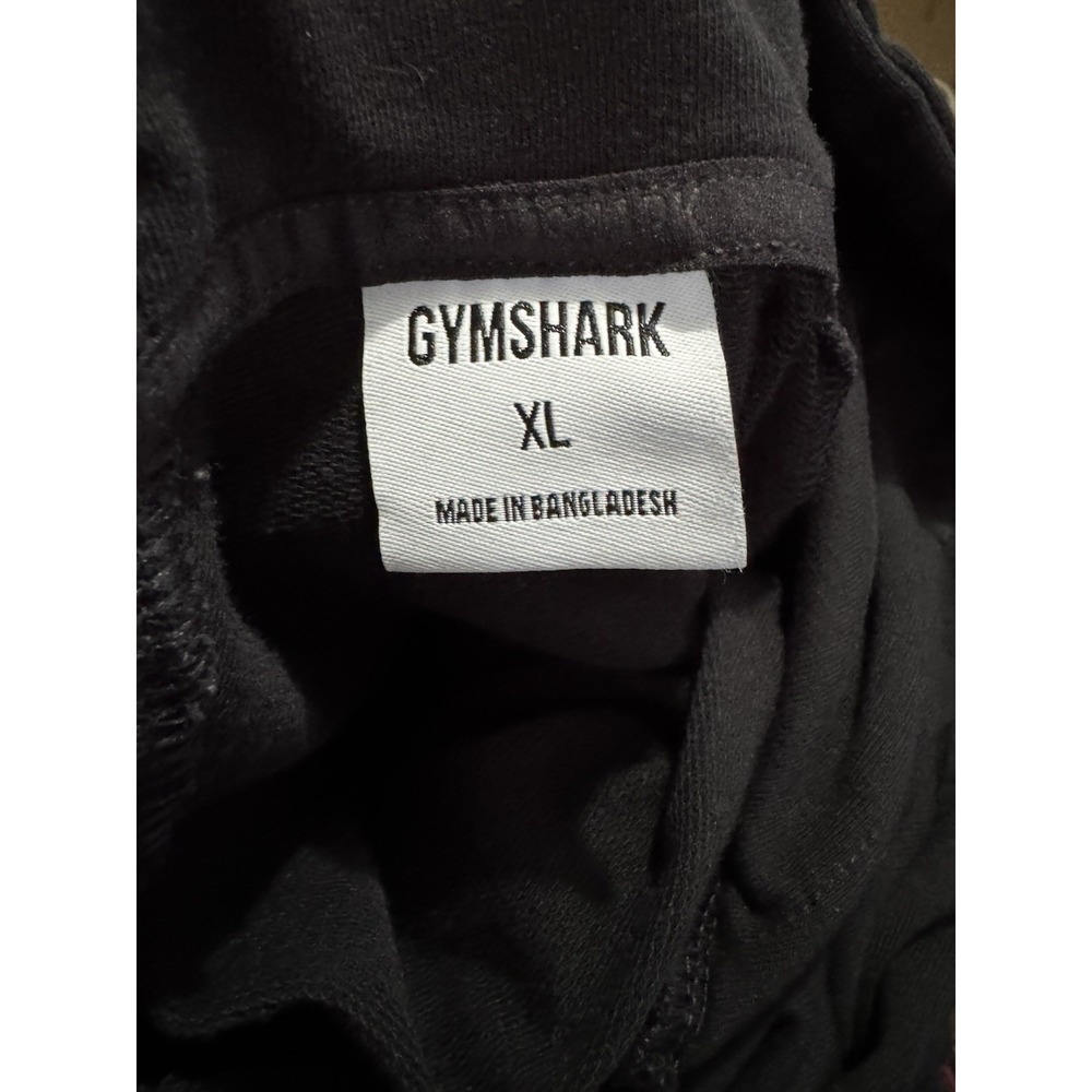 Men's Sz XL Gymshark Crest Hoodie Slim Fit Black Activewear Hoodie - Picture 3 of 4